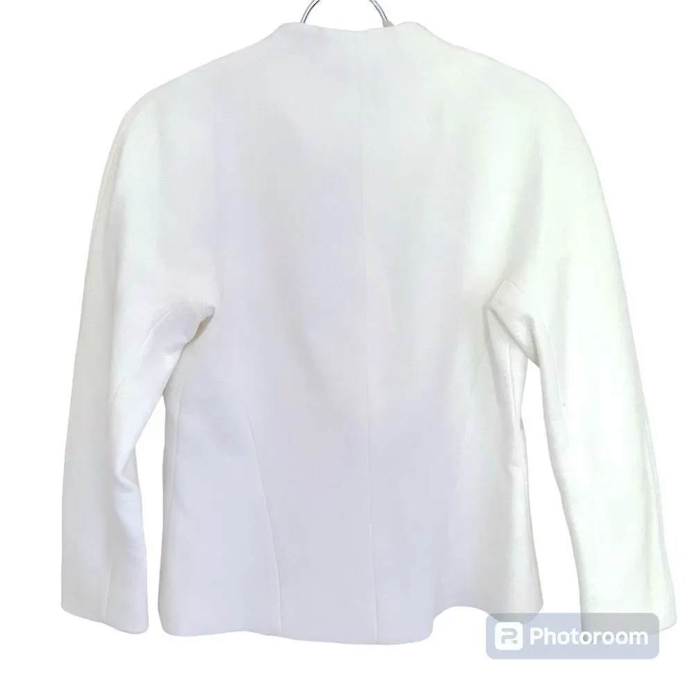 Judith & Charles White Two Button Blazer - Picture 5 of 6
